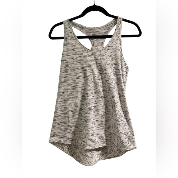 Lululemon Marled Gray Racerback Tank Top Size 4 - Picture 1 of 3